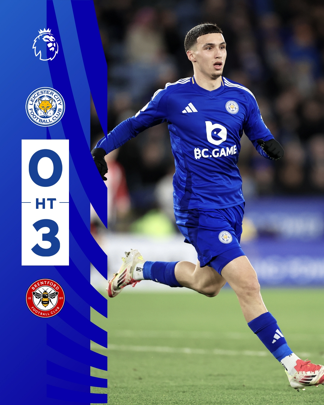  半場(chǎng)0-3！萊斯特若不進(jìn)球輸球，將主場(chǎng)6連敗0進(jìn)球創(chuàng)歷史最糟戰(zhàn)績(jī)
