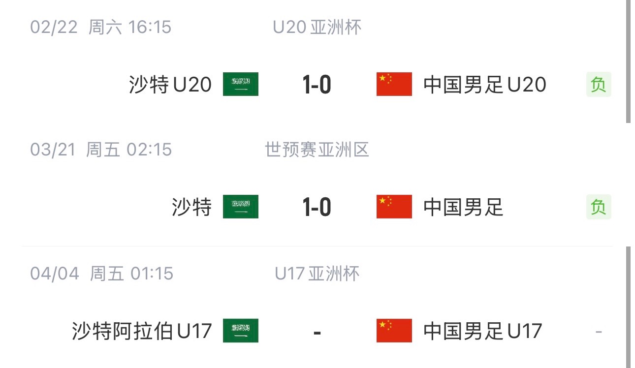  國字號(hào)三遇沙特！國少U17亞洲杯首戰(zhàn)對(duì)陣沙特，此前國足&國青均負(fù)
